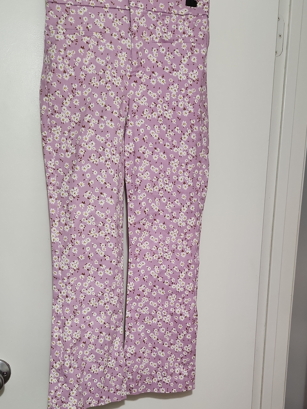 ZARA Lilac Floral Pants Sz XS